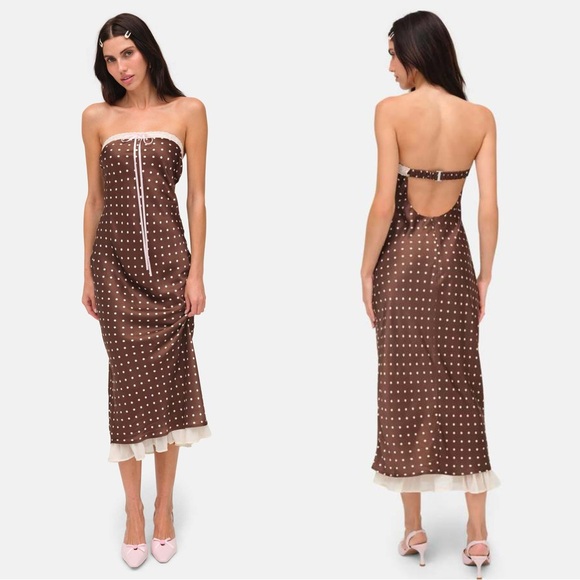 NWT Daisy Mae midi dress by For Love and Lemons - Picture 3 of 11